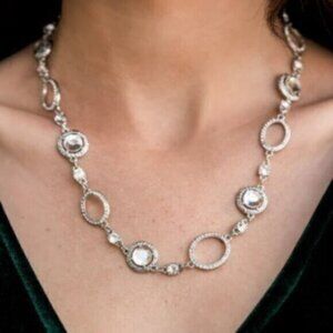 Pushing Your LUXE White Necklace